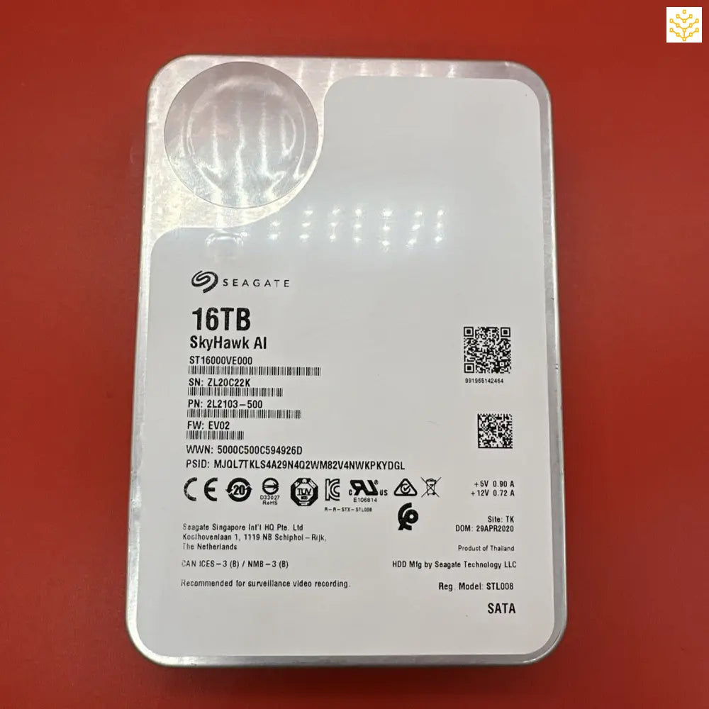 Seagate ST16000VE000 16TB SATA III 7.2K 3.5” SkyHawk AI 2L2103-500 - Computers/Tablets & Networking:Drives Storage &