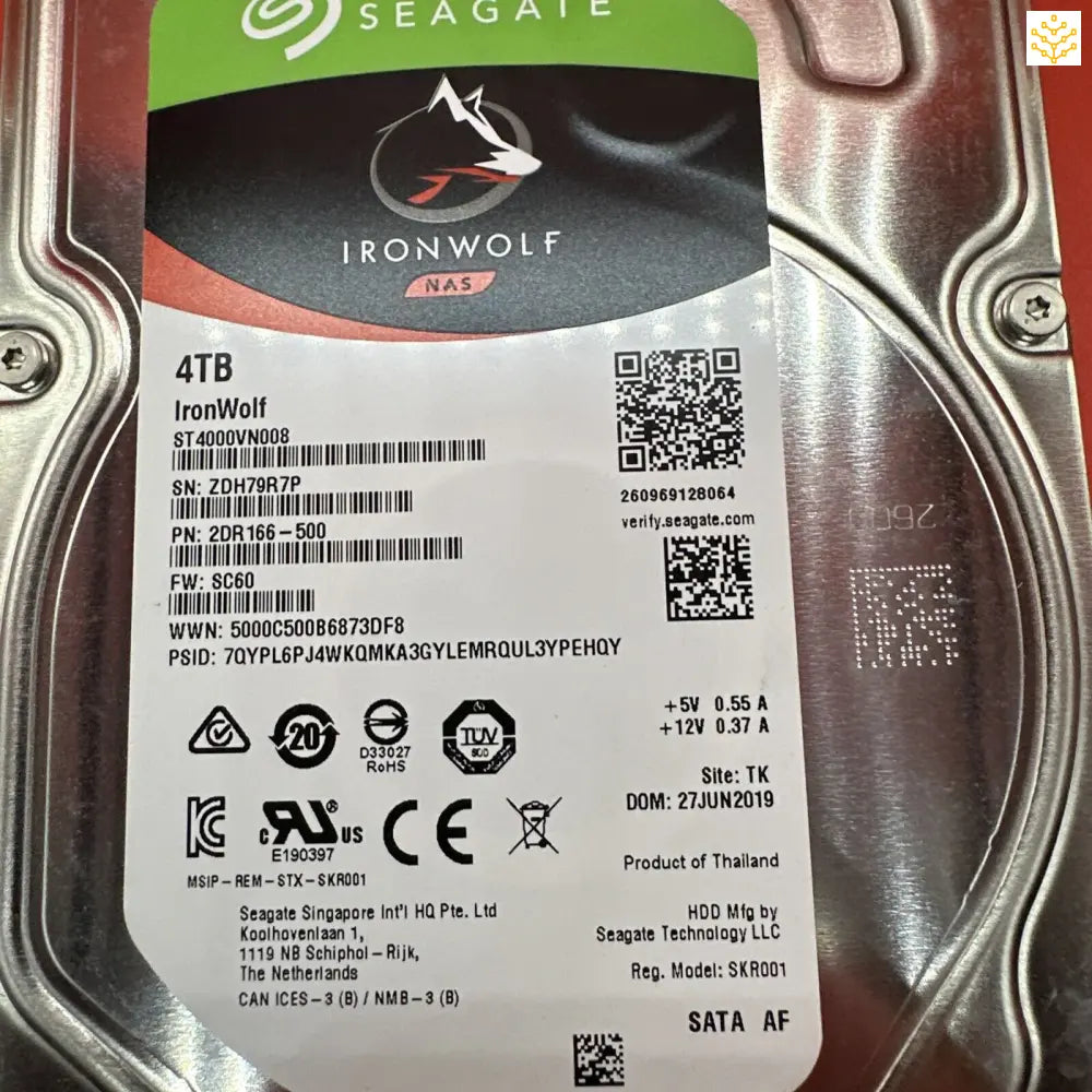 Seagate ST4000VN0008 IronWolf 4TB SATA AF 5900RPM 3.5 HDD - Computers/Tablets & Networking:Drives Storage & Blank