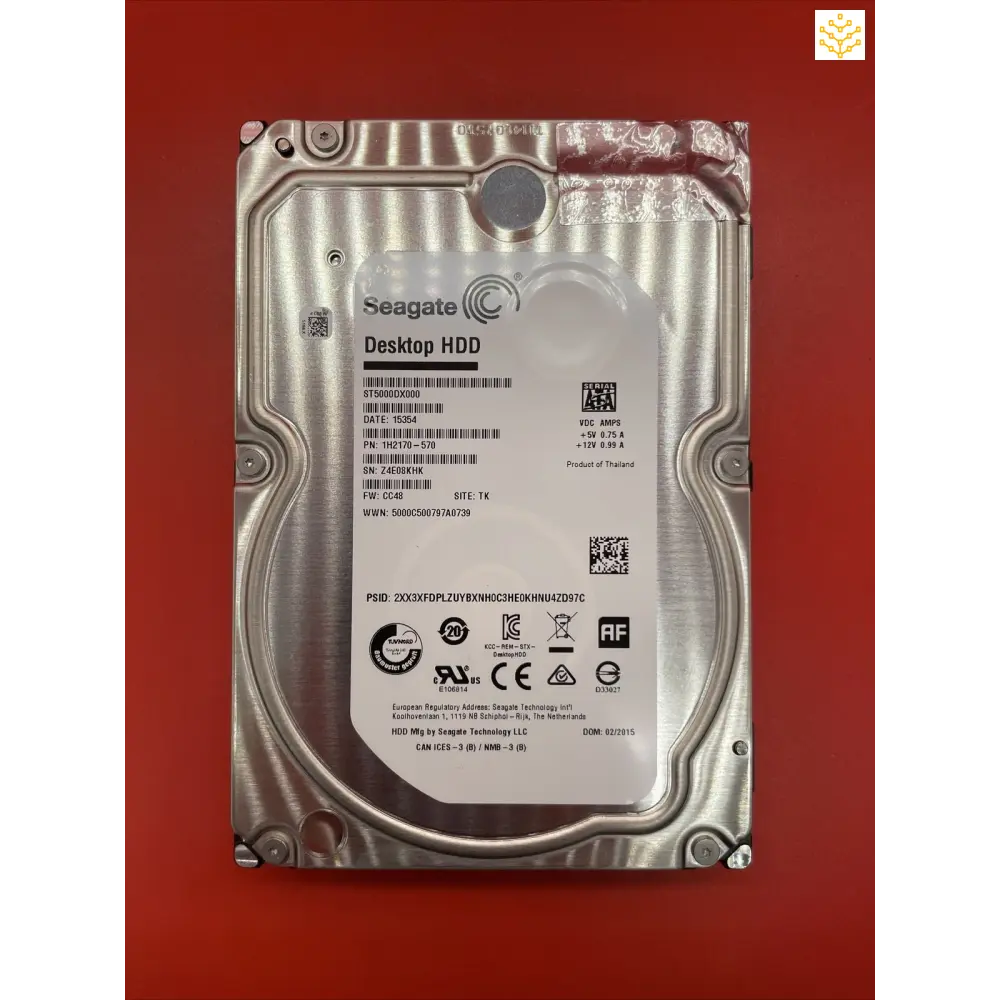 Seagate ST5000DX000 5TB SATA 7.2K 3.5 1H2170-570 HDD - Computers/Tablets & Networking:Drives Storage & Blank Media:Hard