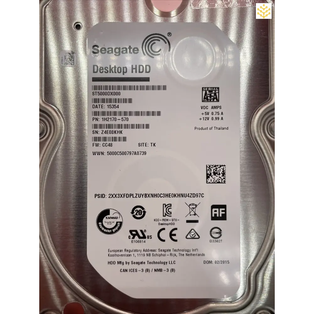 Seagate ST5000DX000 5TB SATA 7.2K 3.5 1H2170-570 HDD - Computers/Tablets & Networking:Drives Storage & Blank Media:Hard