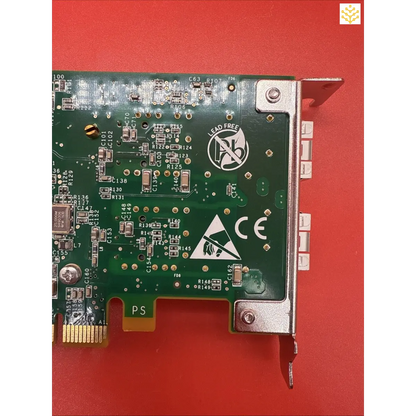 Computer circuit board with various electronic components and markings.