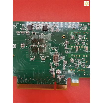 Circuit board with various electronic components and connectors.