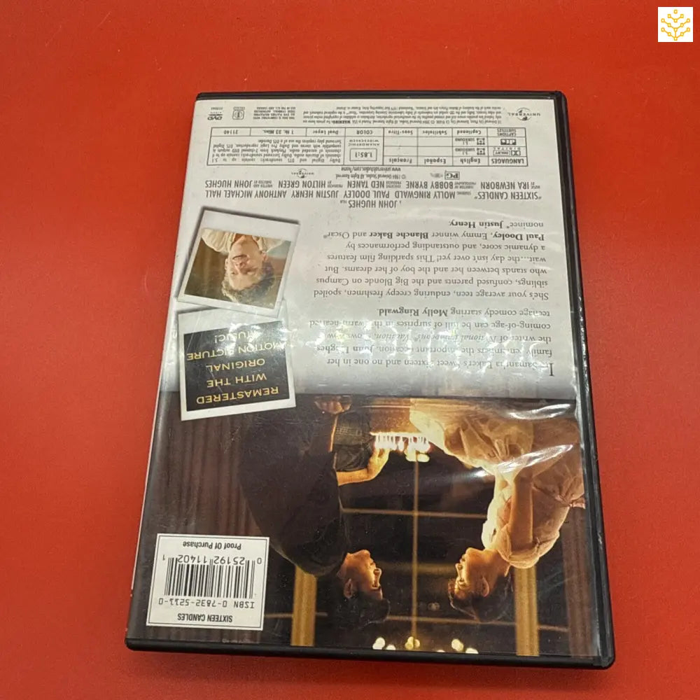 DVD case showing what appears to be a horror or thriller movie with dark imagery on the back cover.