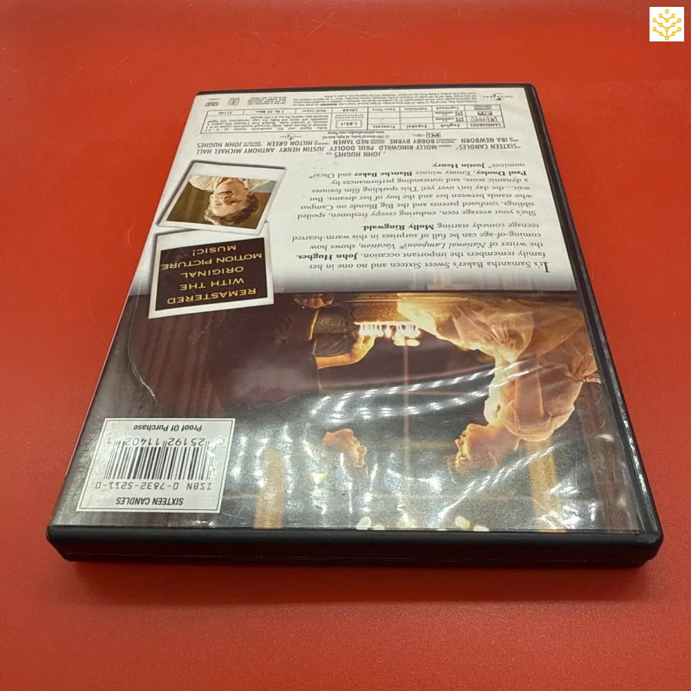 DVD case lying on a surface.