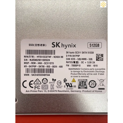 SK Hynix H7P9P 512GB SC311 SATA 2.5 SSD HFS512G32TNF - Computers/Tablets & Networking:Drives Storage & Blank Media:Hard