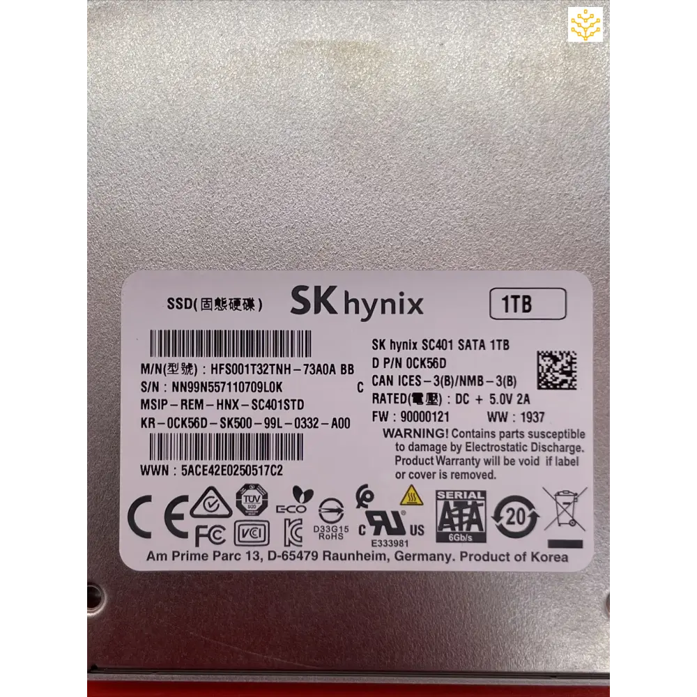 Sk Hynix SC401 SATA 1TB CK56D HFS001T32TNH 2.5 - Computers/Tablets & Networking:Drives Storage & Blank Media:Hard