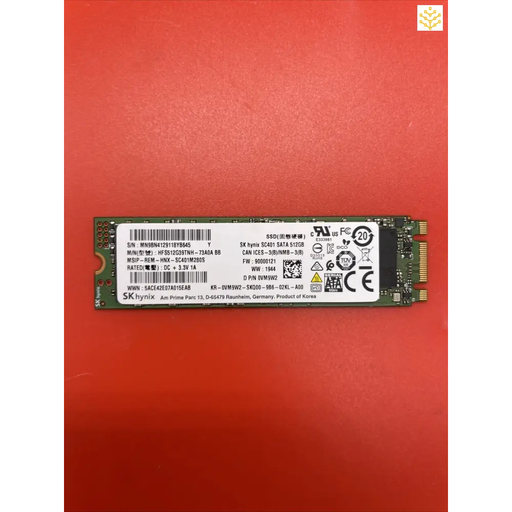 Sk Hynix SC401 SATA 512GB M.2 SSD HFS512G39TNH-73A0A Dell VM9W2 - Computers/Tablets & Networking:Drives Storage & Blank