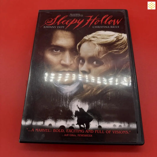 DVD case of the movie ’Sleepy Hollow’ featuring dark atmospheric cover art.