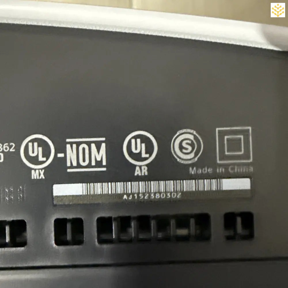 Electronic device with UL and NOM certification markings made in China.