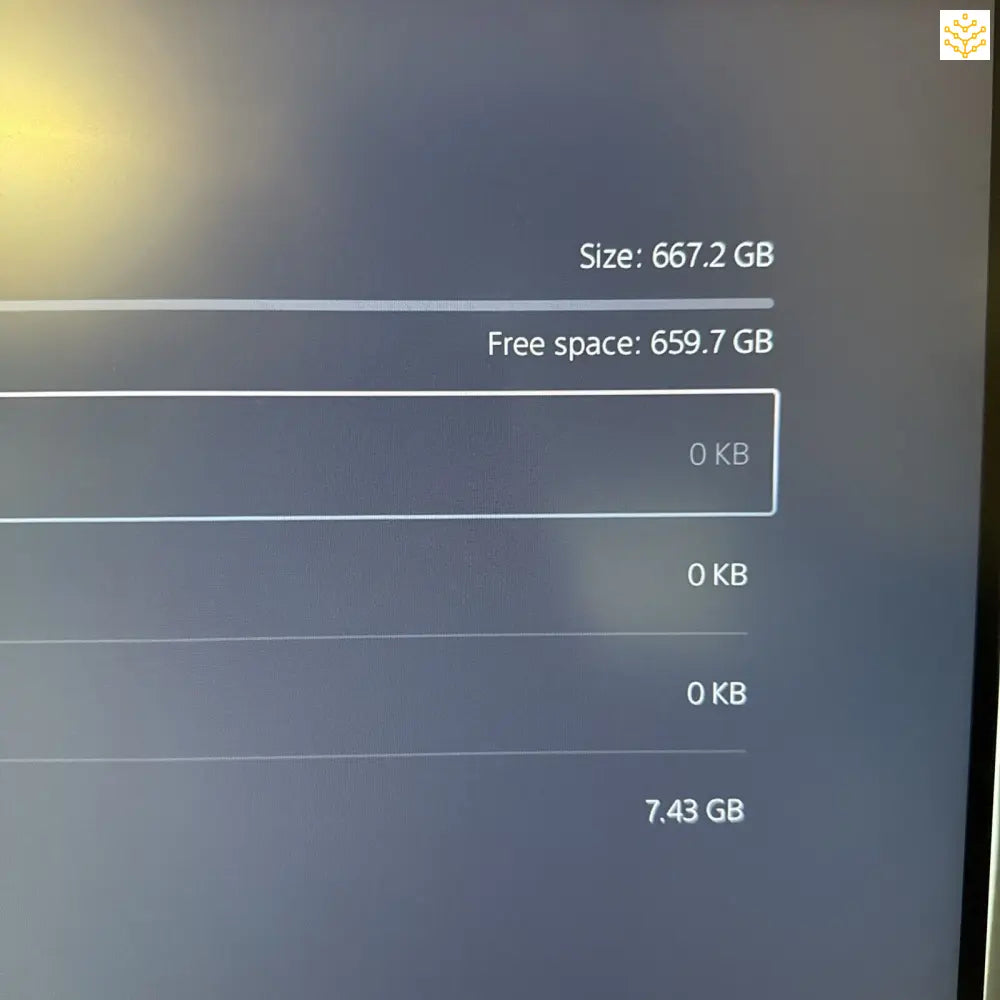 Storage space indicator showing 667.2 GB total with 659.7 GB free.