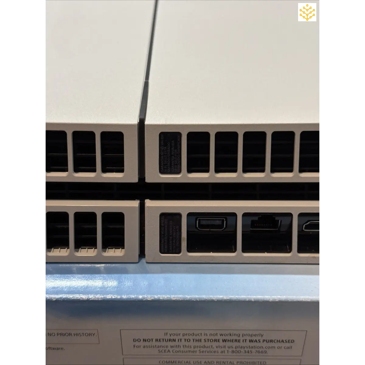 Network switch or router with multiple ethernet ports.