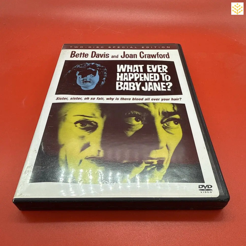 DVD case of the 1962 psychological thriller film ’What Ever Happened to Baby Jane?’