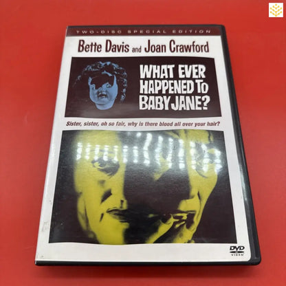 DVD case of the 1962 psychological thriller film ’What Ever Happened to Baby Jane?’