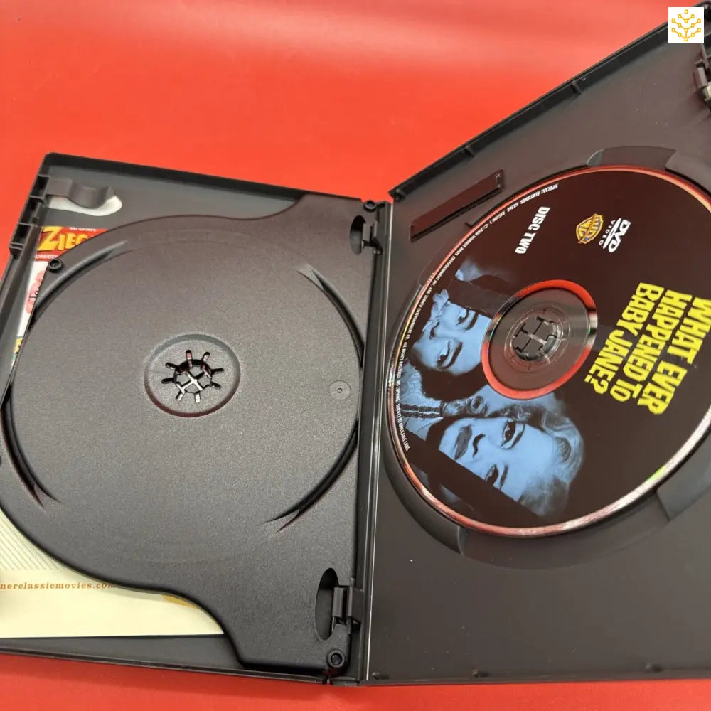 DVD case opened to show the disc inside.