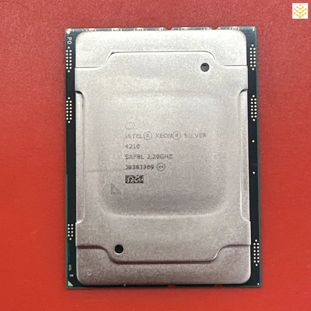 Intel Xeon Silver series processor chip.