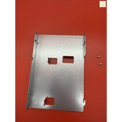 Metal bracket or mounting plate with three rectangular cutouts.