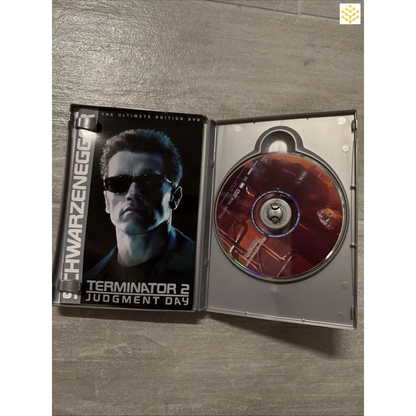 DVD case of ’Terminator 2: Judgment Day’ with the disc visible.