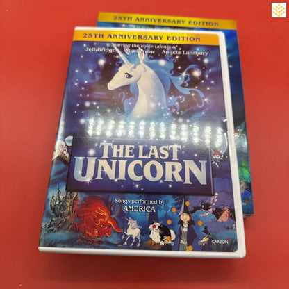 25th Anniversary Edition DVD of ’The Last Unicorn’ animated film.