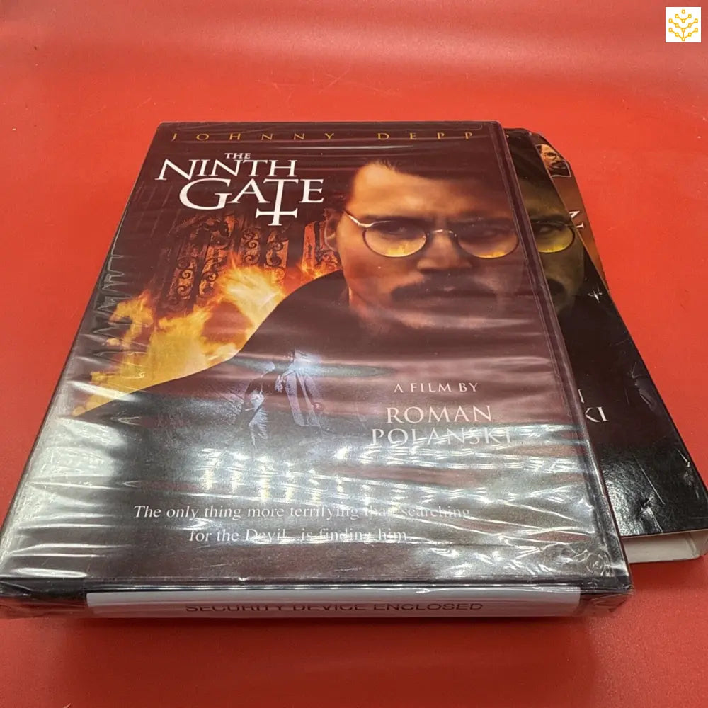 DVD case of the movie ’The Ninth Gate’ directed by Roman Polanski.