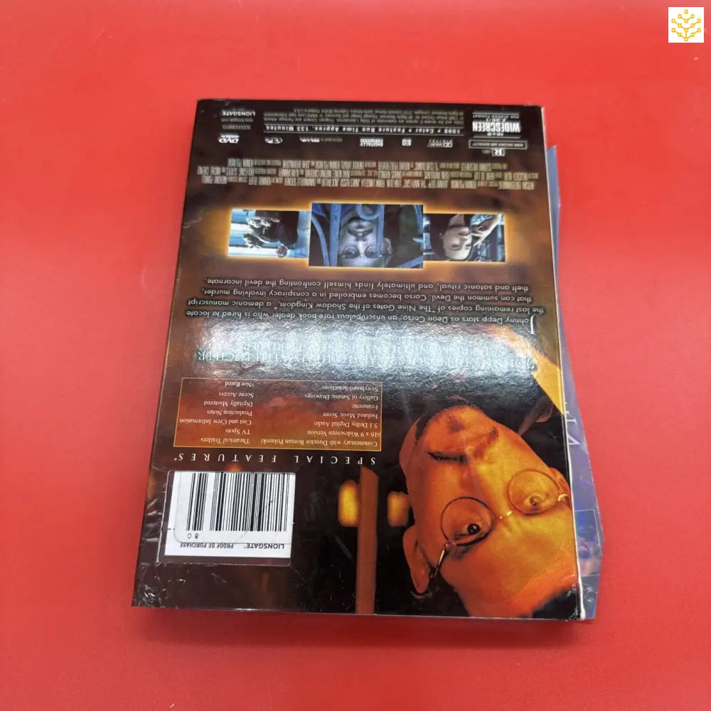 DVD case or movie box lying on its back, showing the rear cover artwork.