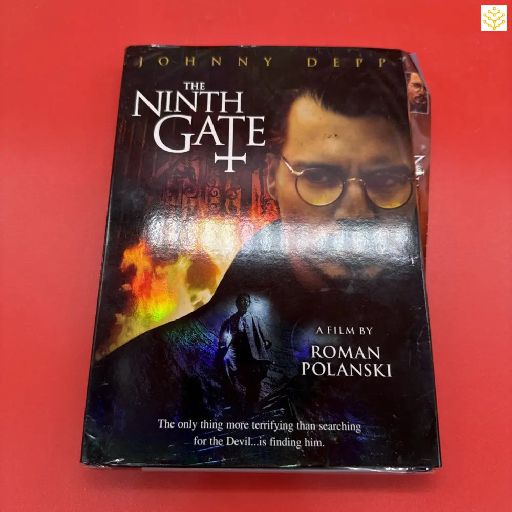 DVD case of the movie ’The Ninth Gate’ directed by Roman Polanski.