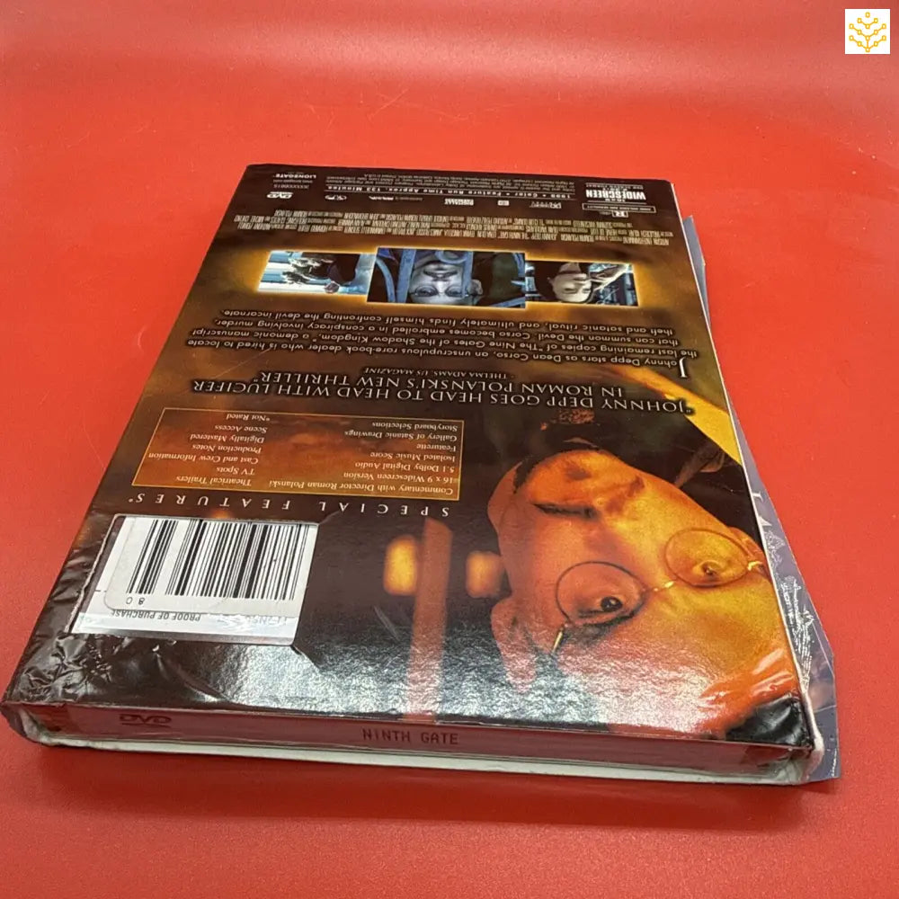 DVD case with a horror movie cover showing a frightened expression.