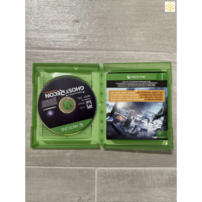 Xbox One video game case opened to show the game disc and insert.