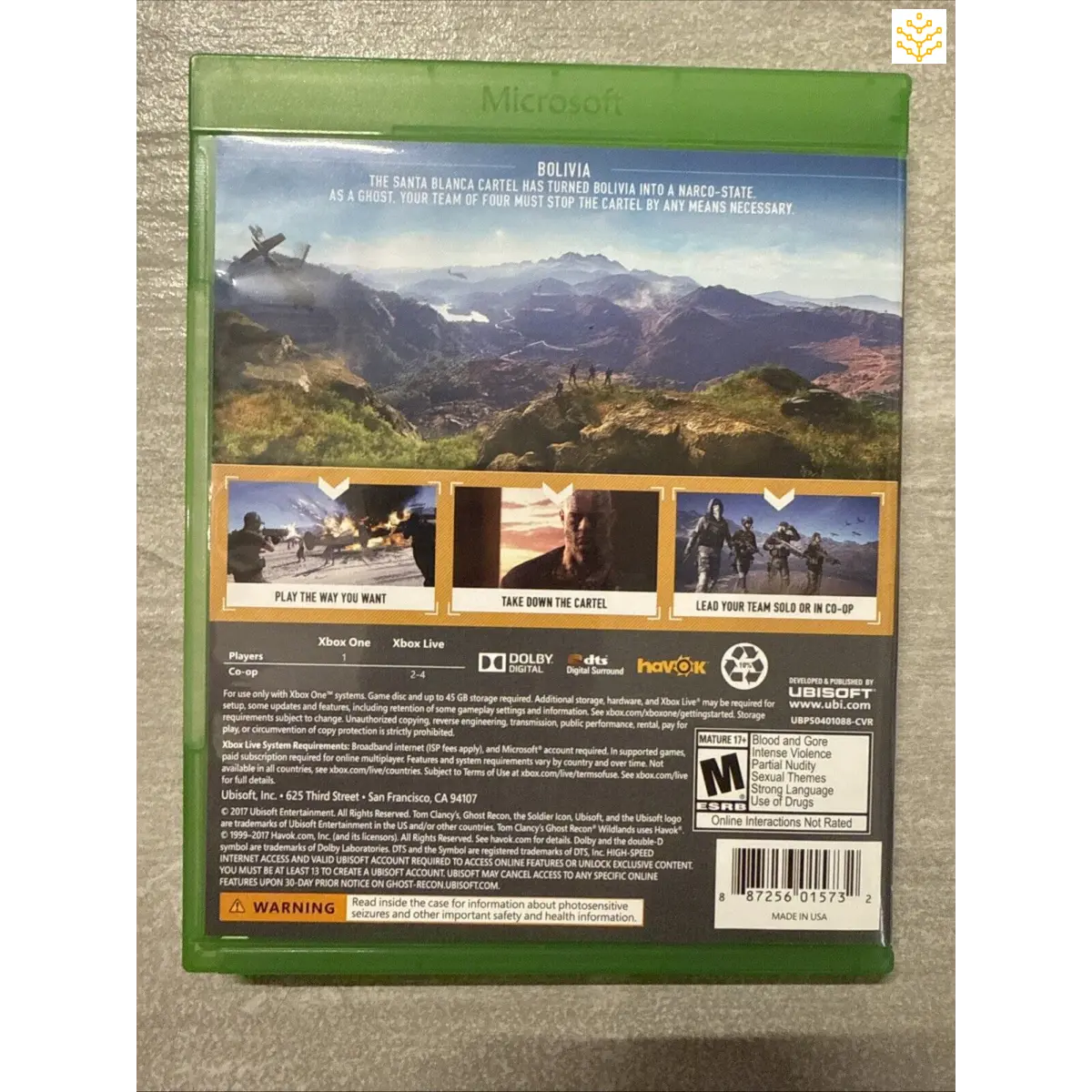 Xbox One video game case for ’Far Cry New Dawn’.