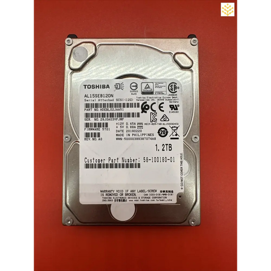 Toshiba AL15SEB120N 1.2TB SAS 10K 2.5 58-100180-01 2.5 HDD - Computers/Tablets & Networking:Drives Storage & Blank