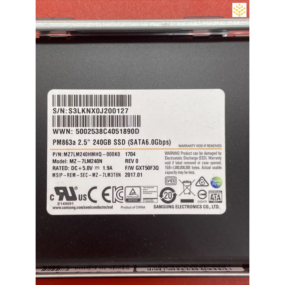 UCS-SD240GBKS4-EV 240GB SATA 6Gb/s 2.5 SSD In M4 Tray PM863a - Computers/Tablets & Networking:Drives Storage & Blank