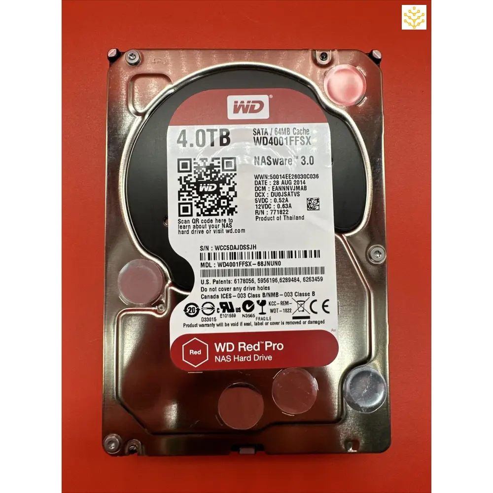 Western Digital WD4001FFSX 4TB SATA 6Gb/s 3.5 Red Pro - Computers/Tablets & Networking:Drives Storage & Blank